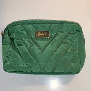 Dark green Mario Badescu makeup bag